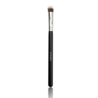 Precision Round Eye Shadow Makeup Brush With Matte Black Wood Handle